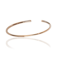 Tiffany & Co. Rose Gold Diamond Metro Cuff Bracelet av