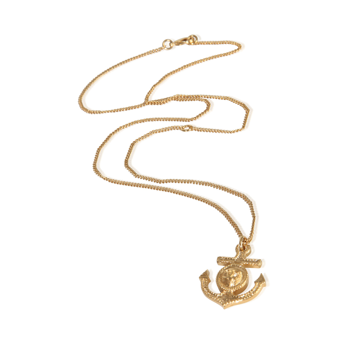 Chanel Gold Plated  2018 Anchor Pendant pv