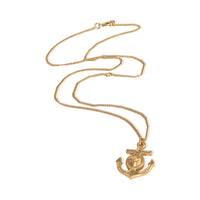 Chanel Gold Plated  2018 Anchor Pendant pv