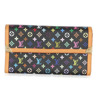 Louis Vuitton White Monogram Multicolor Canvas International Wallet Wallet id
