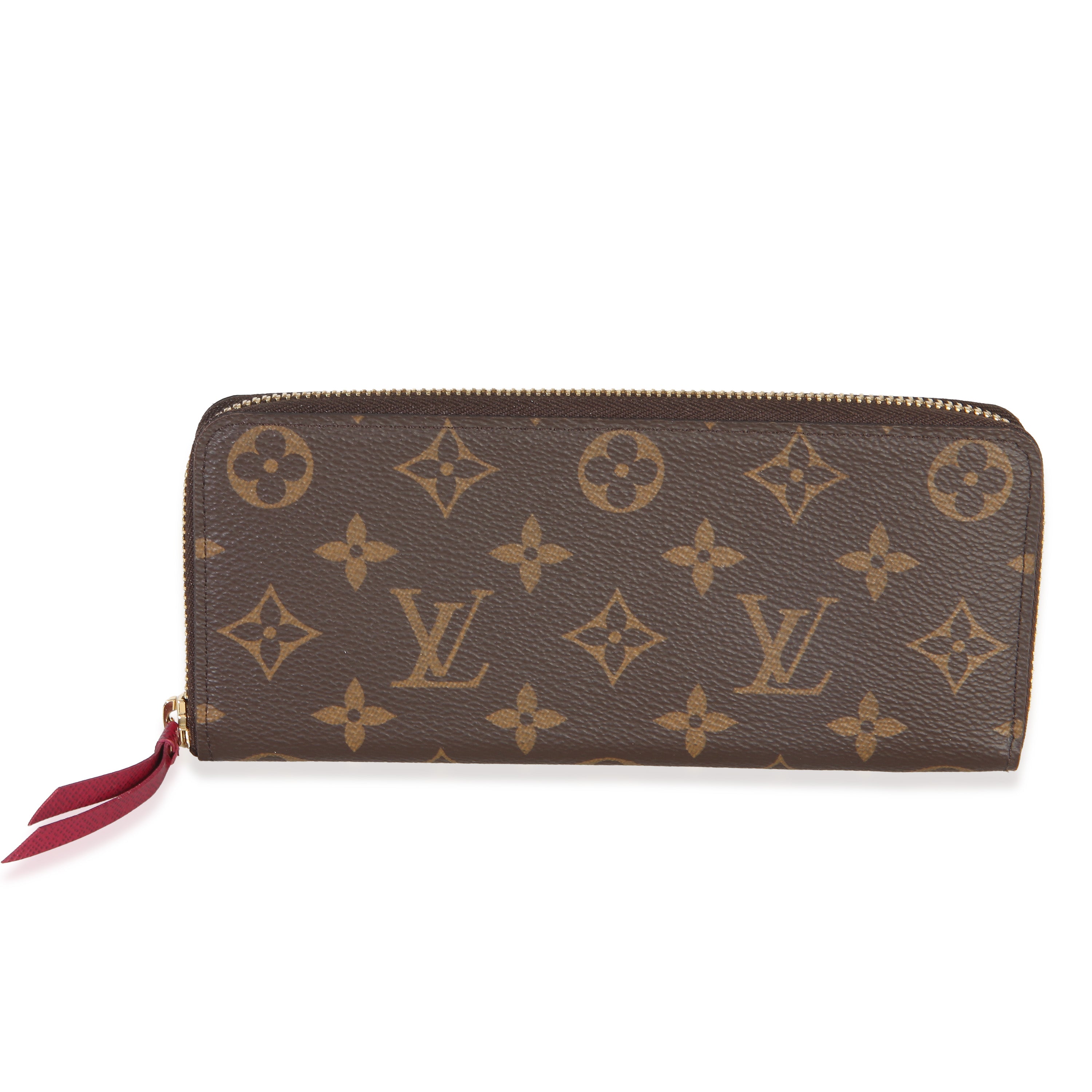 Louis Vuitton Fuchsia Monogram Canvas Clemence Wallet Wallet id