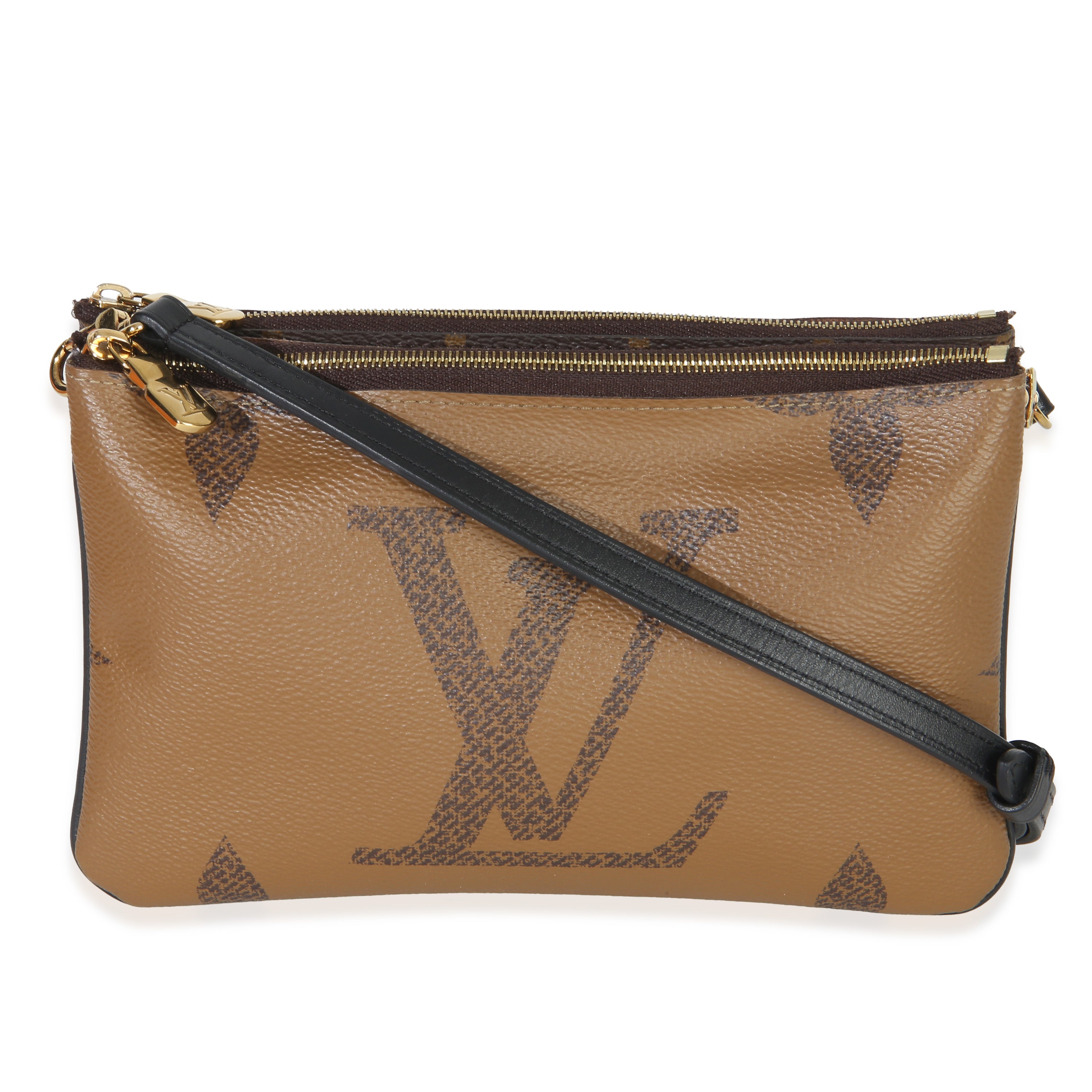 Louis Vuitton Reverse Monogram Giant Canvas Double Zip Pochette Handbag id