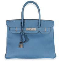 Hermès Bleu Brighton Epsom Birkin 30 PHW Handbag id