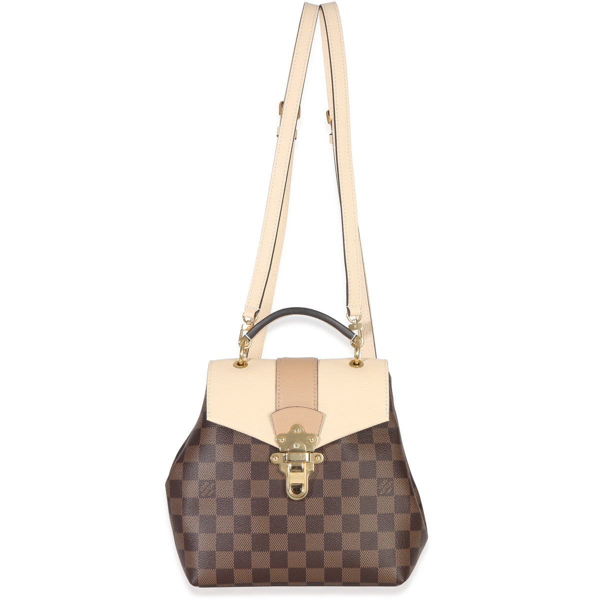 Louis Vuitton Beige Damier Canvas Clapton Backpack Handbag id