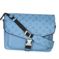 Louis Vuitton Blue Denim Taigarama Messengerama Handbag id