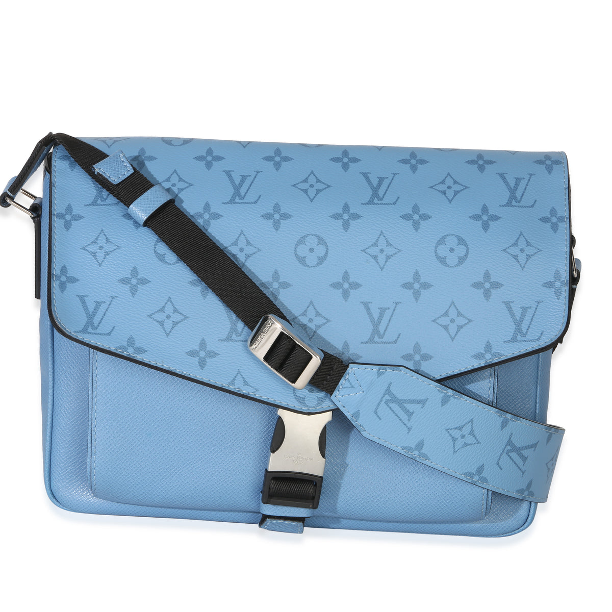 Louis Vuitton Blue Denim Taigarama Messengerama Handbag id
