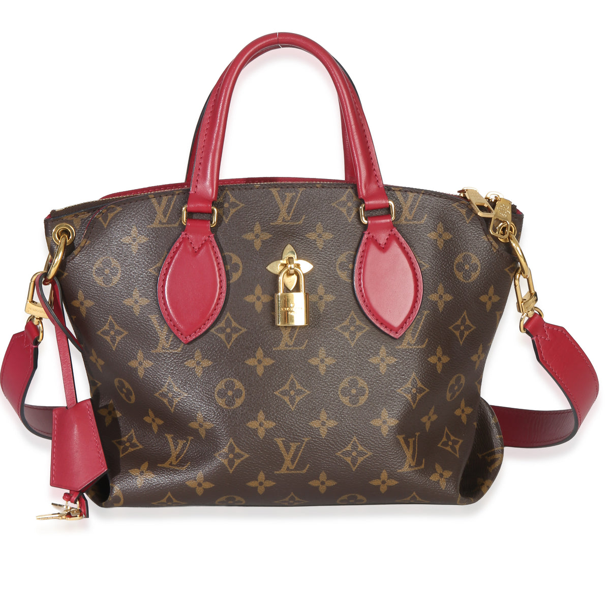 Louis Vuitton Bordeaux Monogram Canvas Flower Zipped Tote PM Handbag id