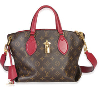 Louis Vuitton Bordeaux Monogram Canvas Flower Zipped Tote PM Handbag id