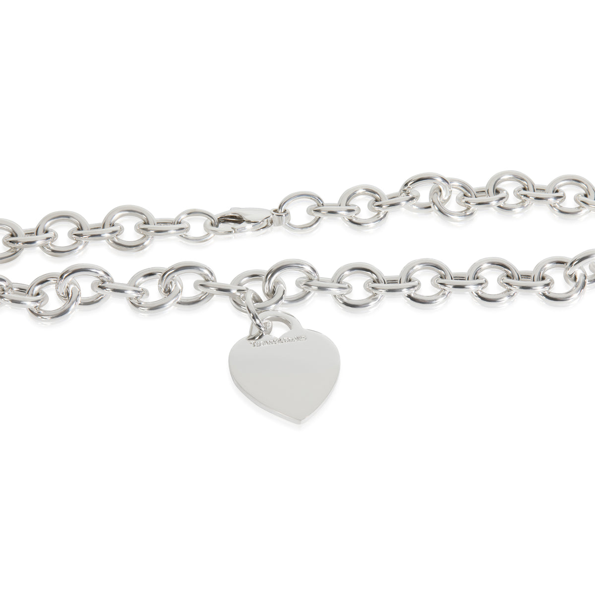 Tiffany & Co. Sterling Silver  Heart Tag Necklace