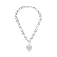 Tiffany & Co. Sterling Silver  Heart Tag Necklace