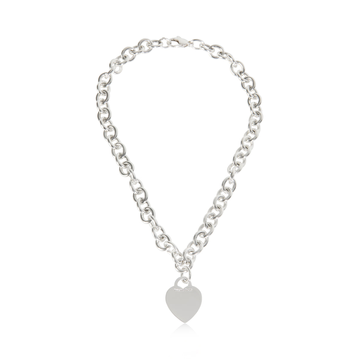 Tiffany & Co. Sterling Silver  Heart Tag Necklace
