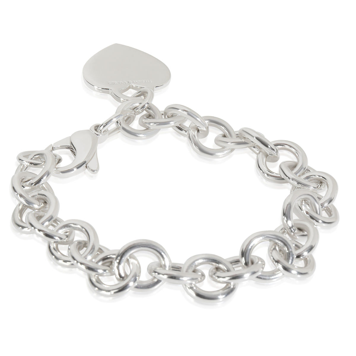 Tiffany & Co. Sterling Silver  Heart Tag Bracelet