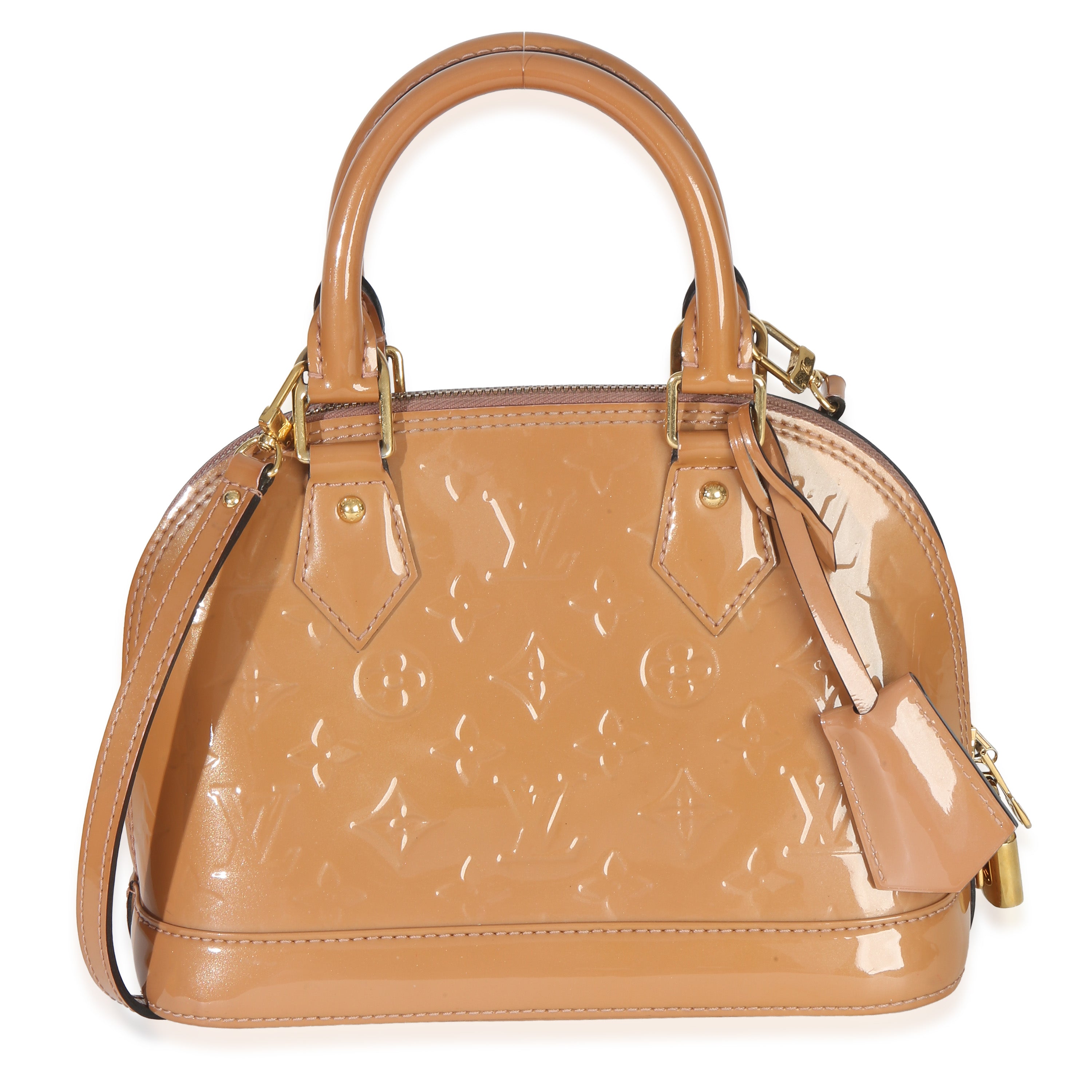 Louis Vuitton Rose Velours Monogram Vernis Alma BB Handbag id