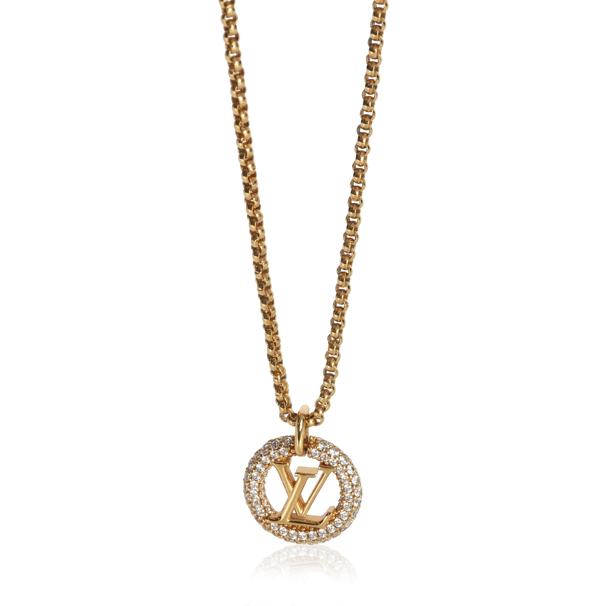 Louis Vuitton Gold Plated  Louise By Night Pendant fv
