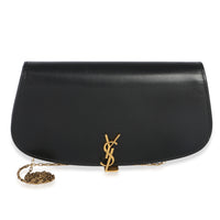 Saint Laurent Black Box Calfskin Voltaire Wallet On Chain Handbag id