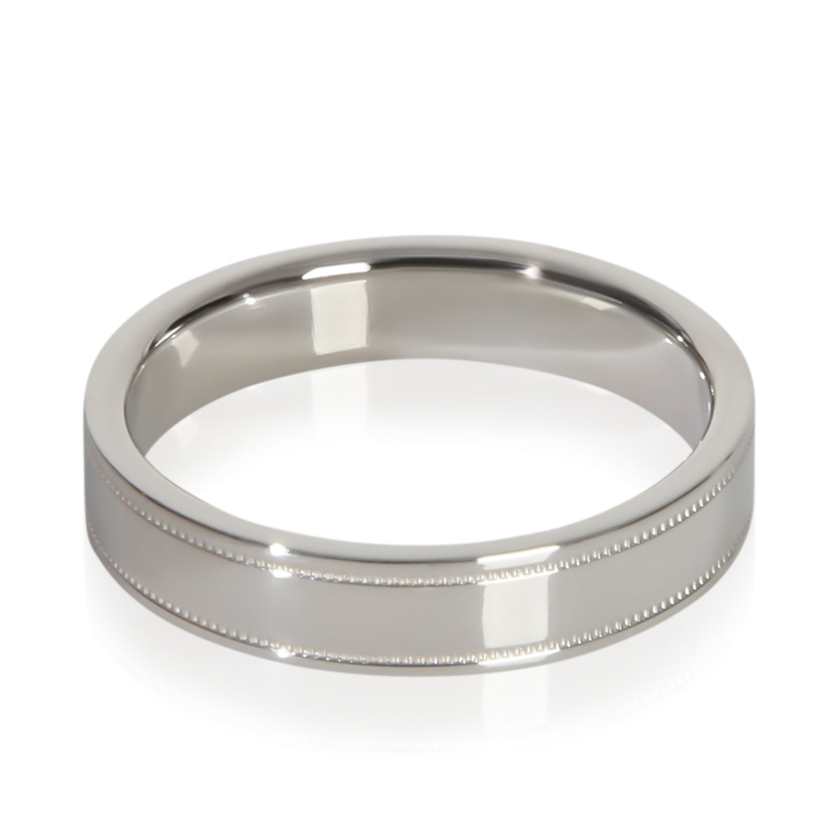 Tiffany & Co. Platinum  4mm Milgrain Band pv