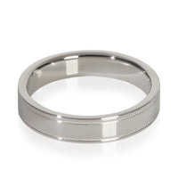 Tiffany & Co. Platinum  4mm Milgrain Band pv