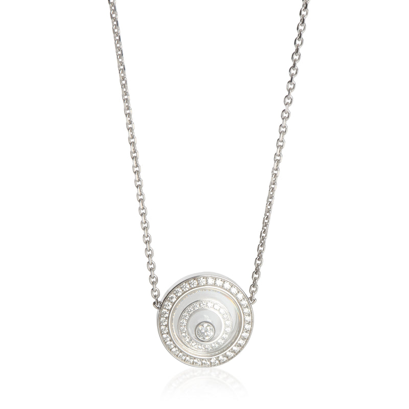 Chopard White Gold Diamond Happy Spirit Pendant fv