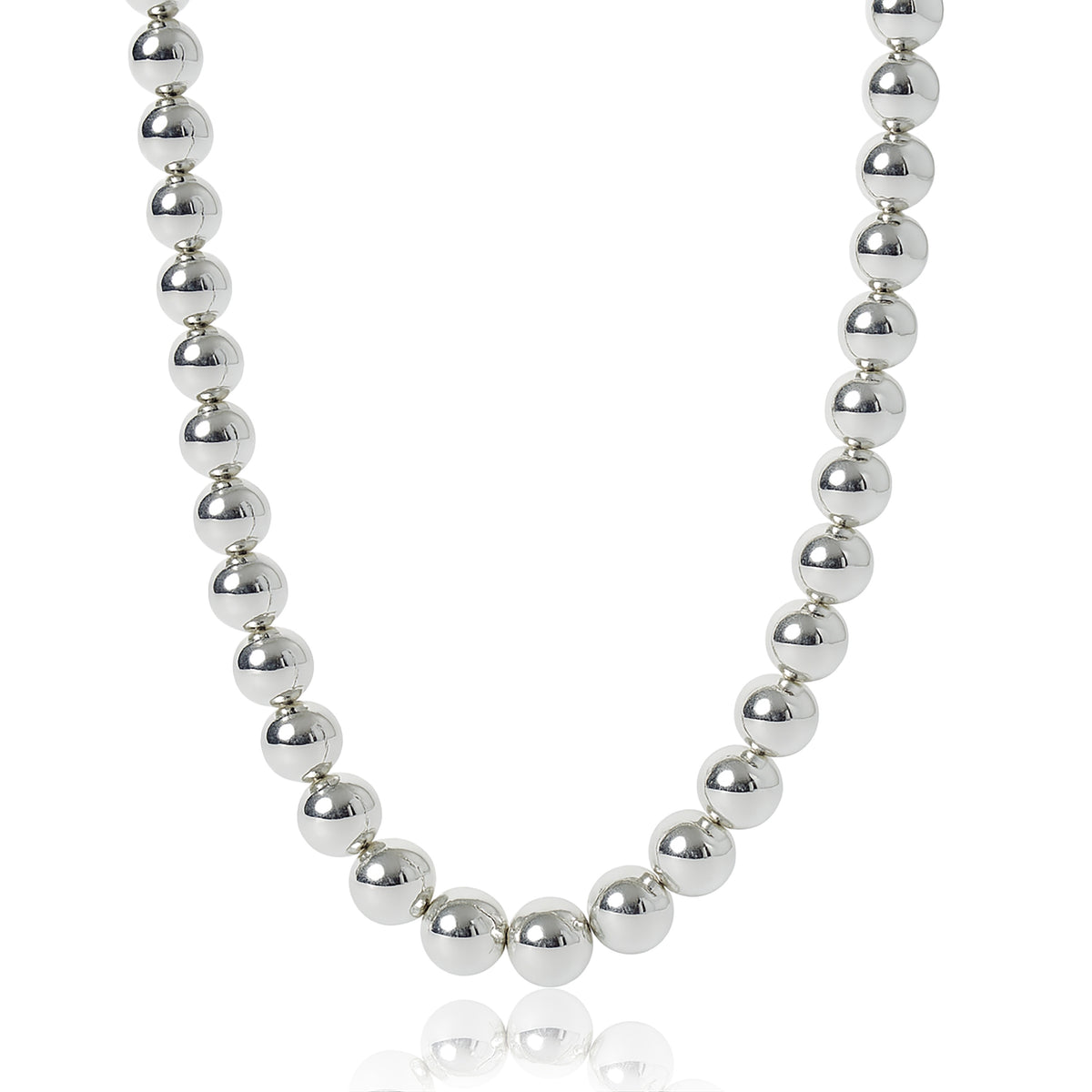 Tiffany & Co. Sterling Silver  Graduating HardWear Ball Necklace