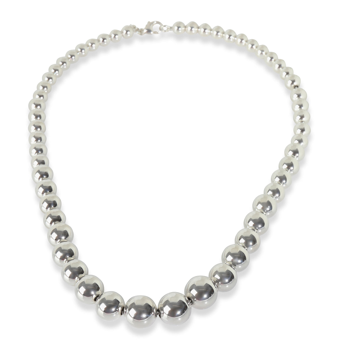 Tiffany & Co. Sterling Silver  Graduating HardWear Ball Necklace