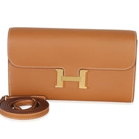 Hermès Gold Epsom Constance Long Wallet To Go GHW Wallet id