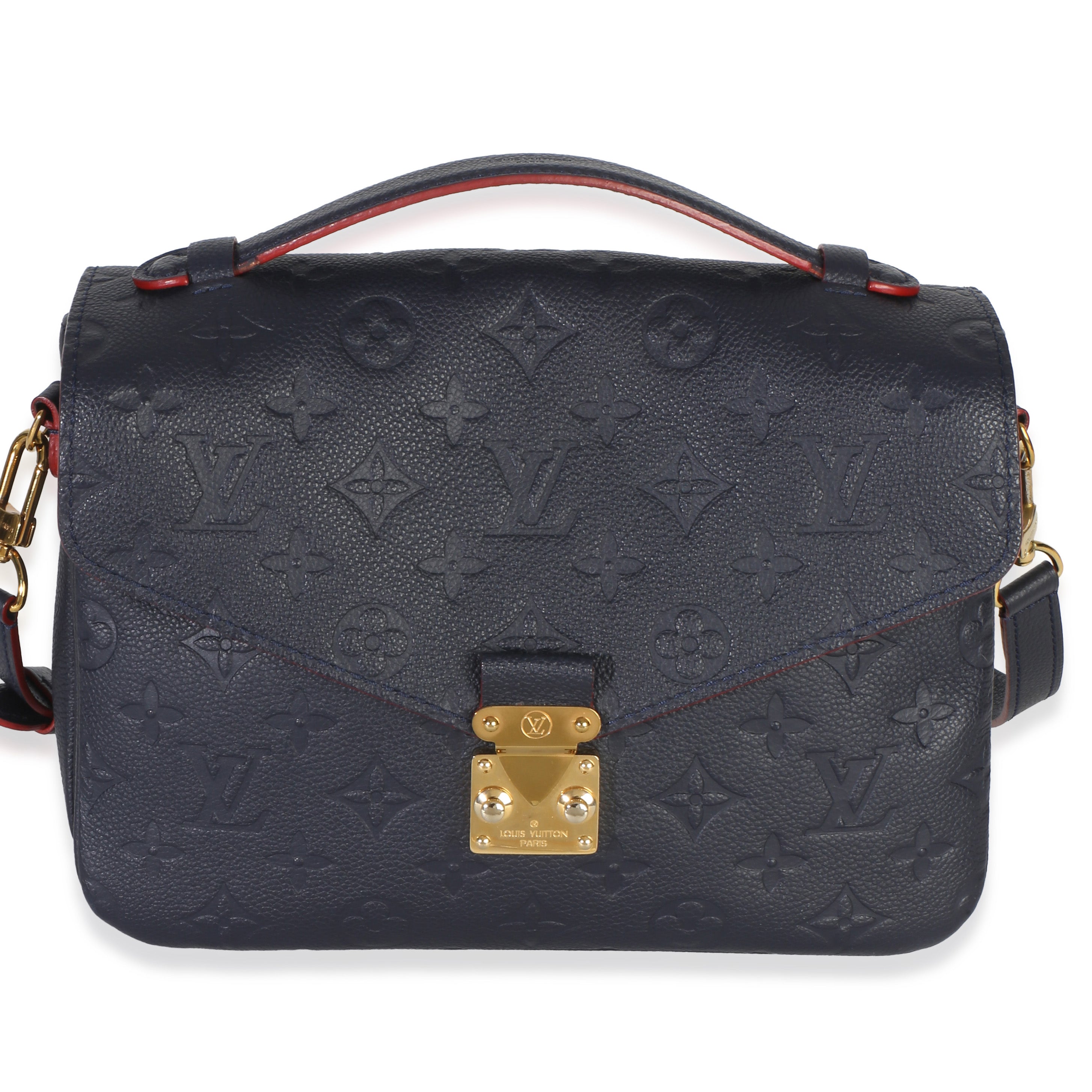 Louis Vuitton Marine Rouge Monogram Empreinte Pochette Metis Handbag id