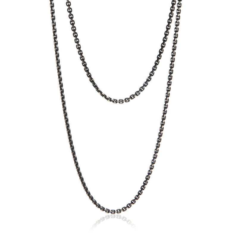 Tiffany & Co. Sterling Silver  Thin Sparkle Chain Necklace fv