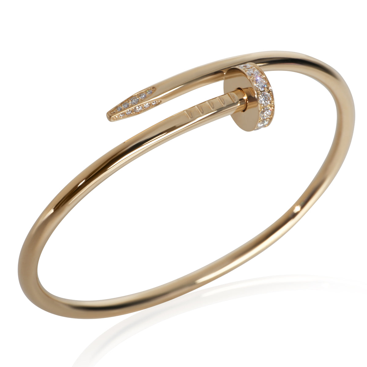 Cartier Yellow Gold Diamond Juste Un Clou Bracelet bv