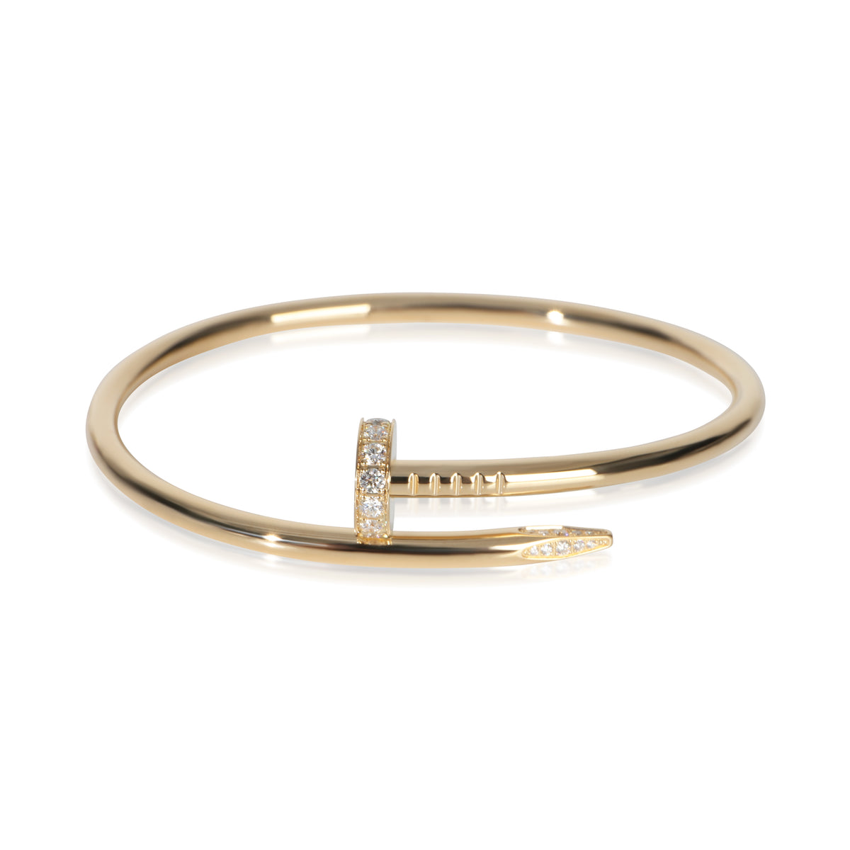 Cartier Yellow Gold Diamond Juste Un Clou Bracelet fv