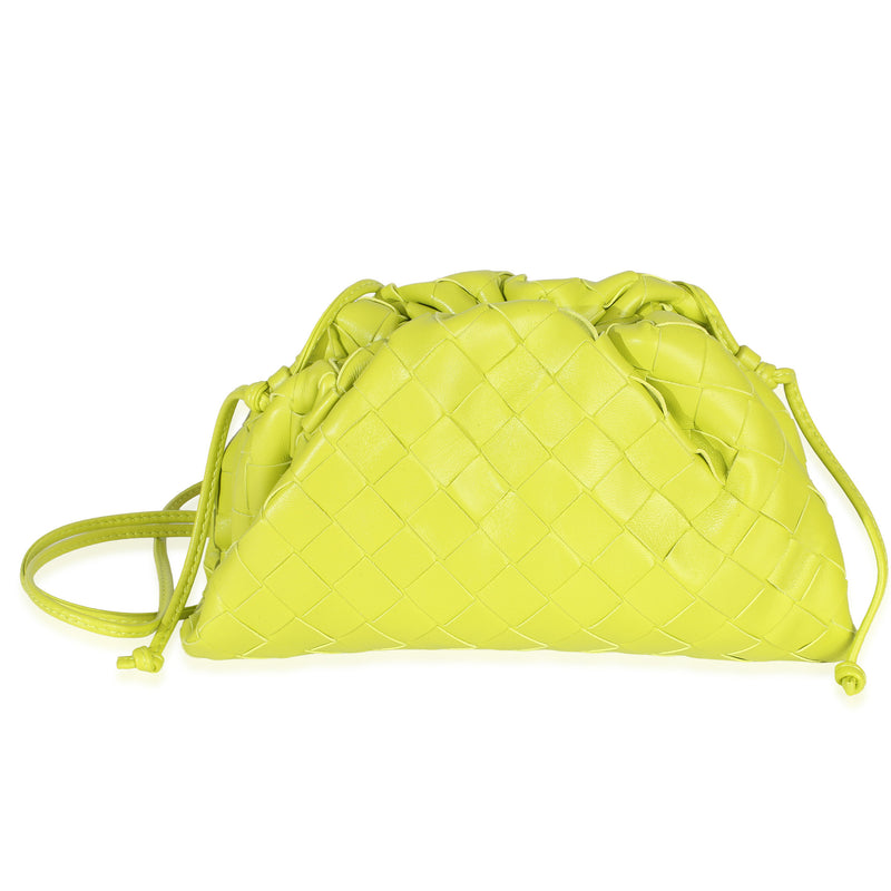 Bottega Veneta Kiwi Parakeet Nappa Intrecciato The Mini Pouch Handbag id
