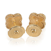 Van Cleef & Arpels Yellow Gold Mother Of Pearl Sweet Alhambra Earrings pv