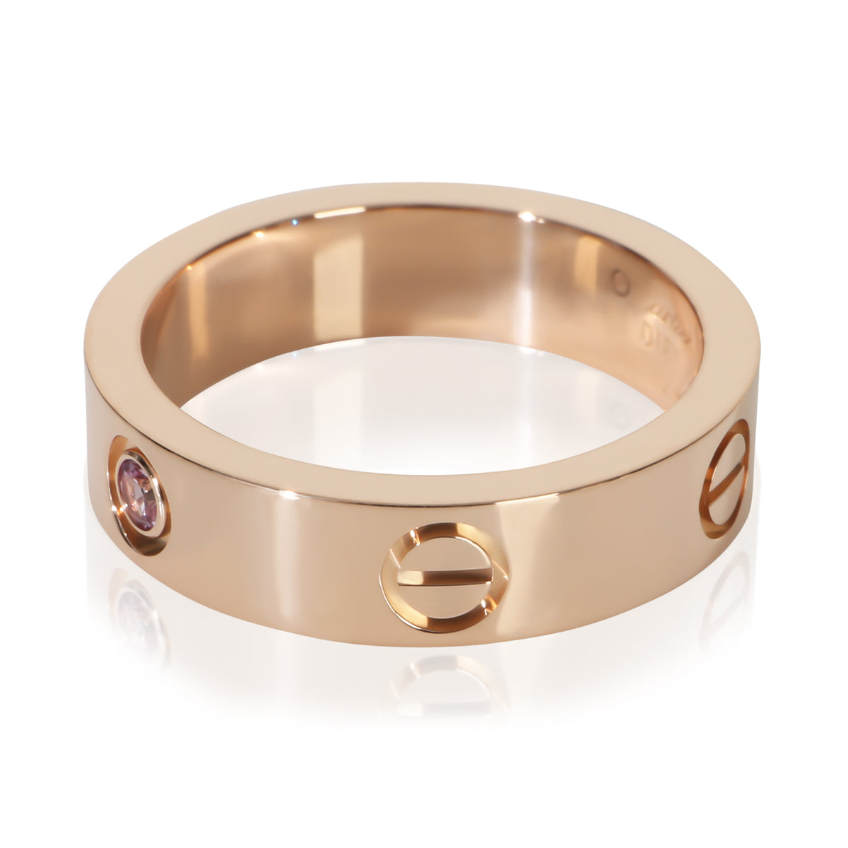 Cartier Rose Gold Sapphire Love Ring sv
