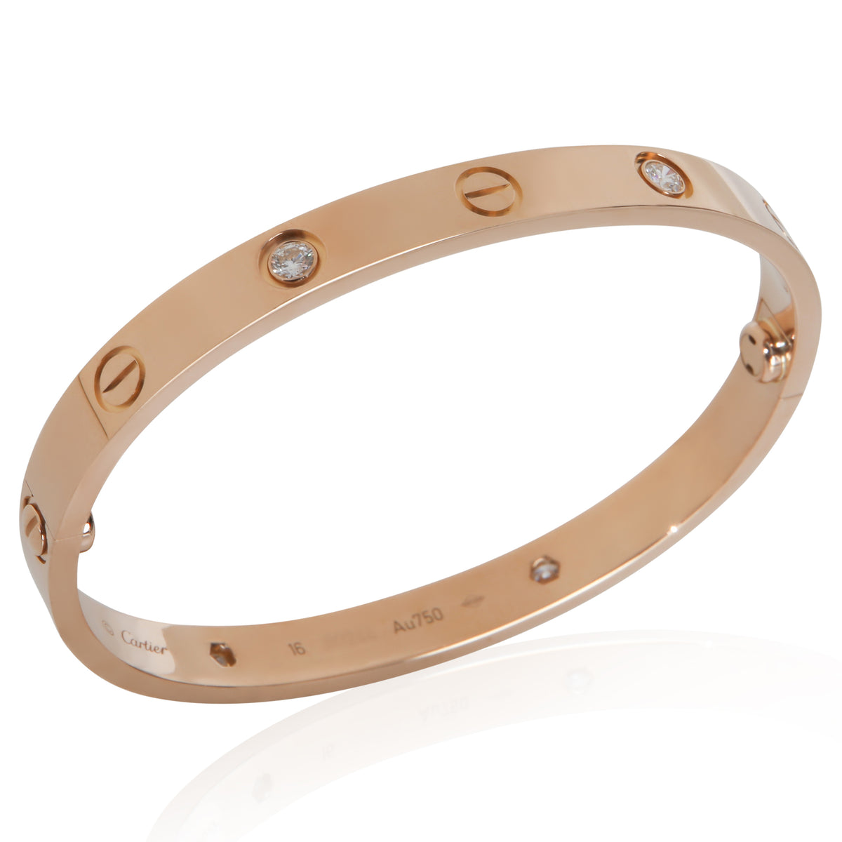 Cartier Rose Gold Diamond Love Bracelet av