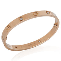 Cartier Rose Gold Diamond Love Bracelet av