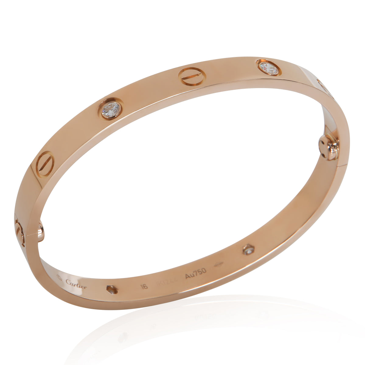 Cartier Rose Gold Diamond Love Bracelet bv