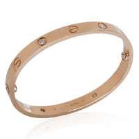 Cartier Rose Gold Diamond Love Bracelet bv