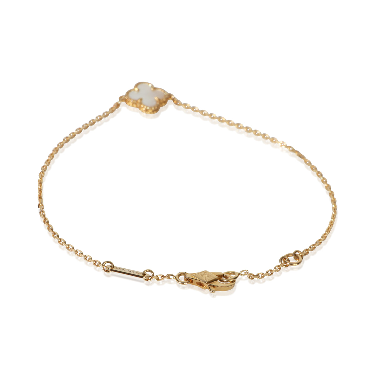 Van Cleef & Arpels Yellow Gold Mother Of Pearl Sweet Alhambra Bracelet pv
