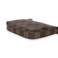 Louis Vuitton Damier Ebene Canvas Mini Pochette Accessories Handbag 6