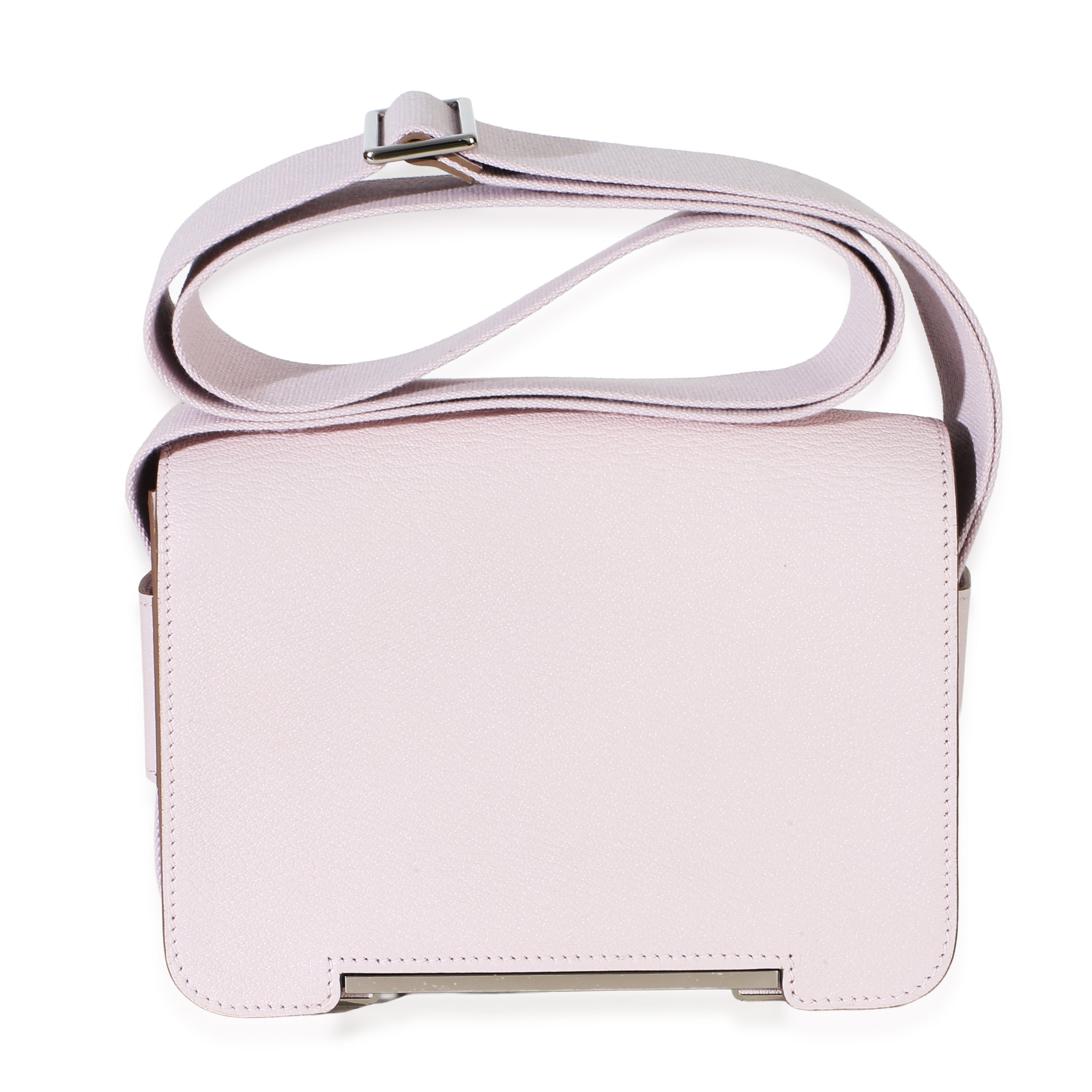 Hermès Mauve Pale Chai Verso Chevre Mysore Geta PHW Handbag id