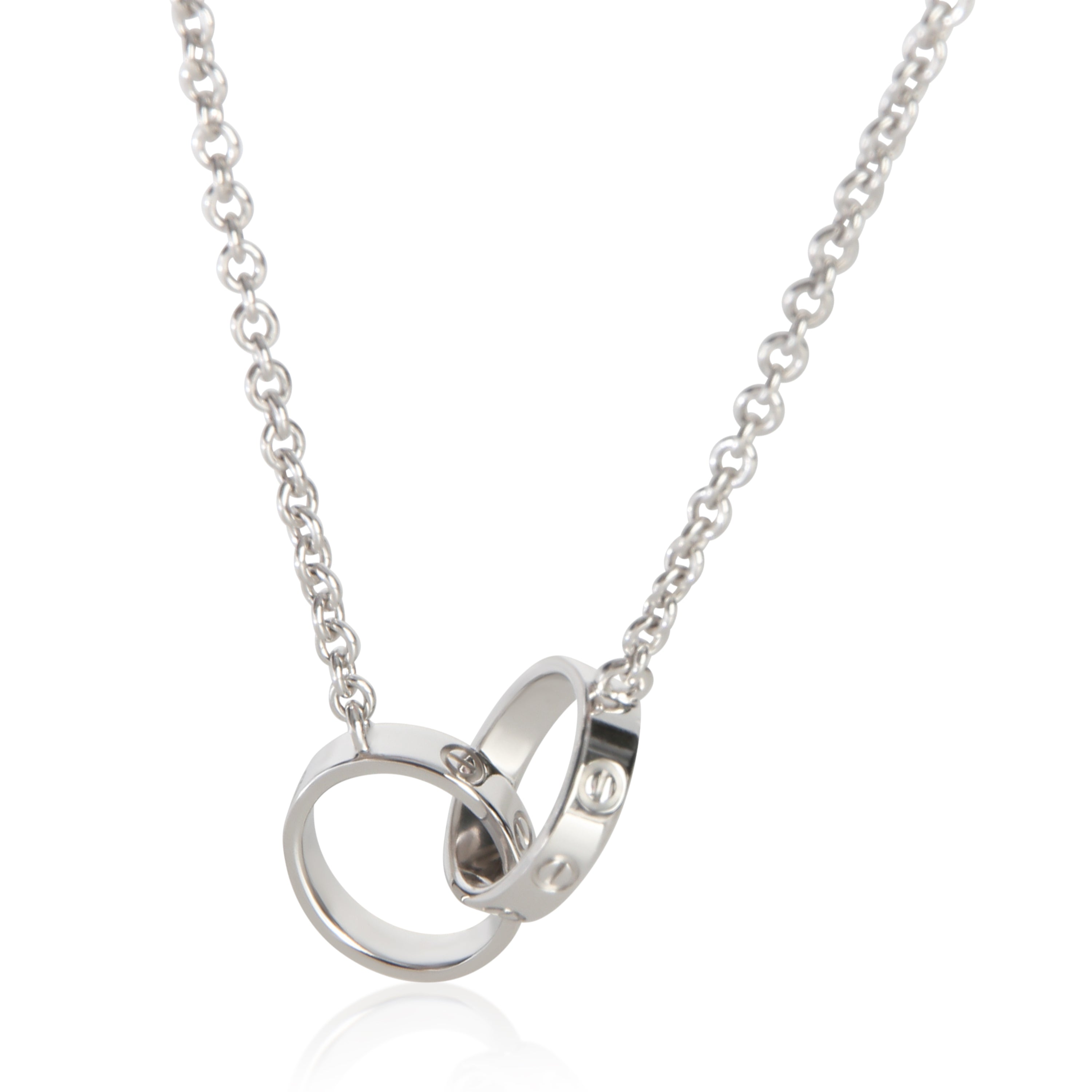Cartier White Gold  Love Necklace fv
