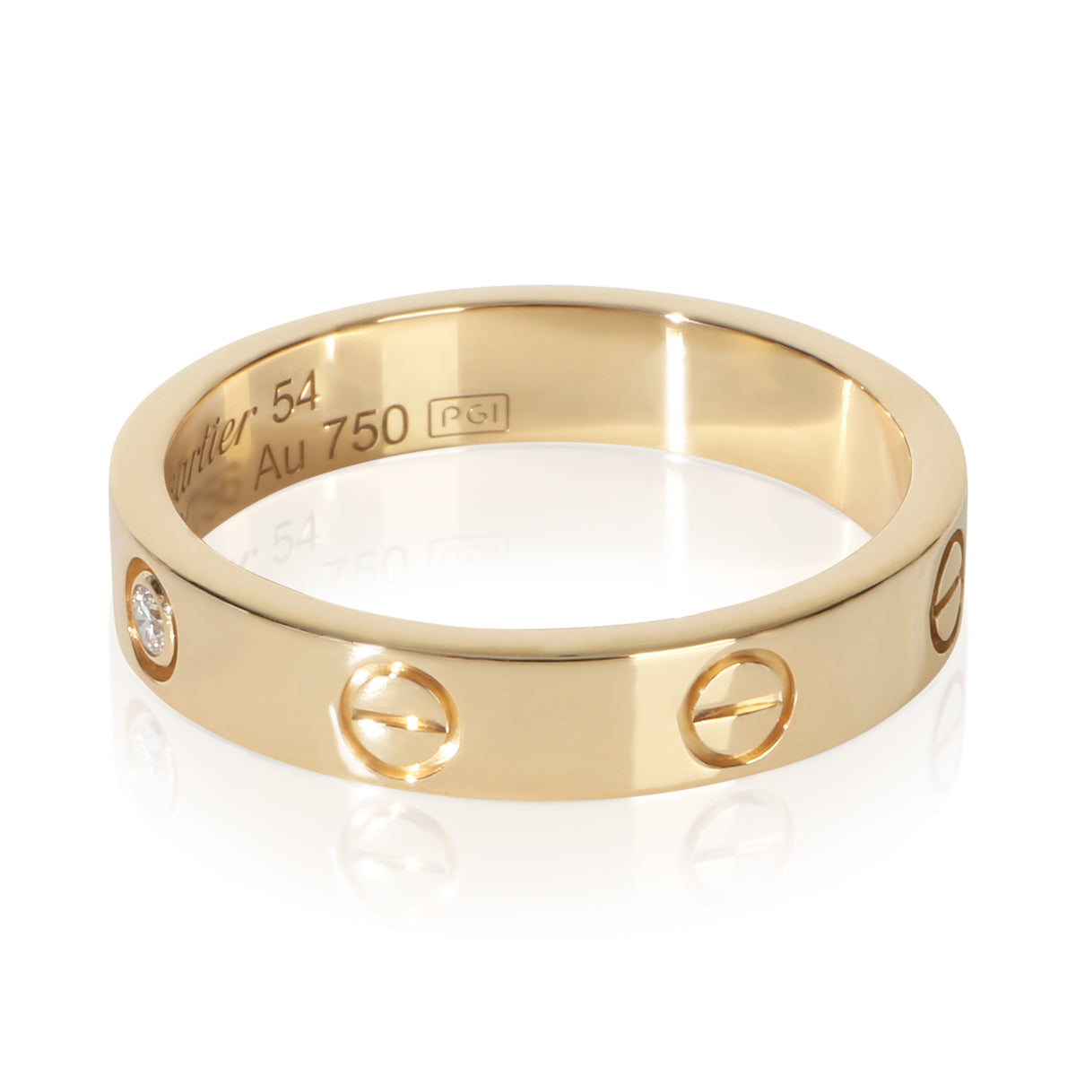 Cartier Yellow Gold Diamond Small Model Love Ring sv