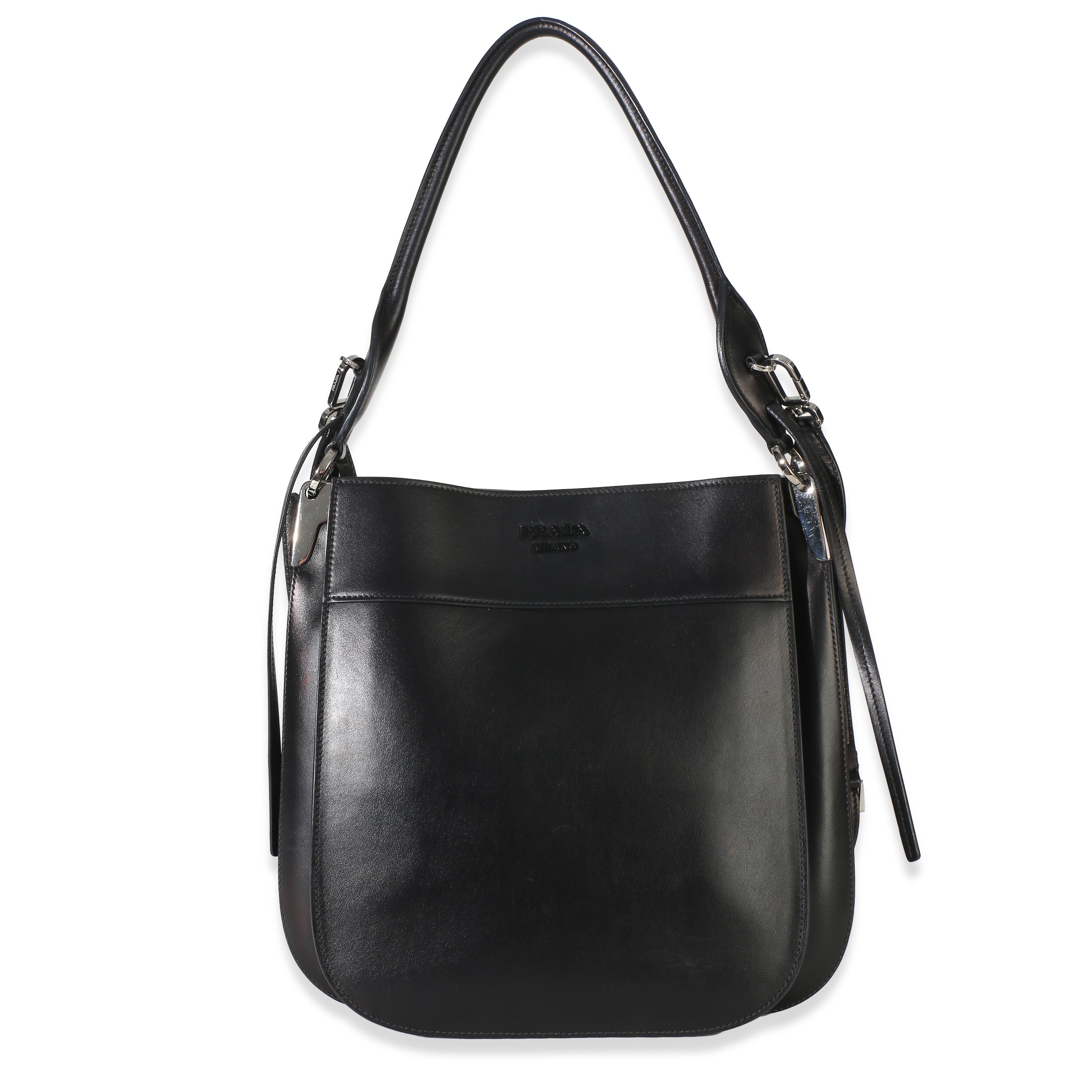 Prada Black Calfskin City Small Margit Bag Handbag id