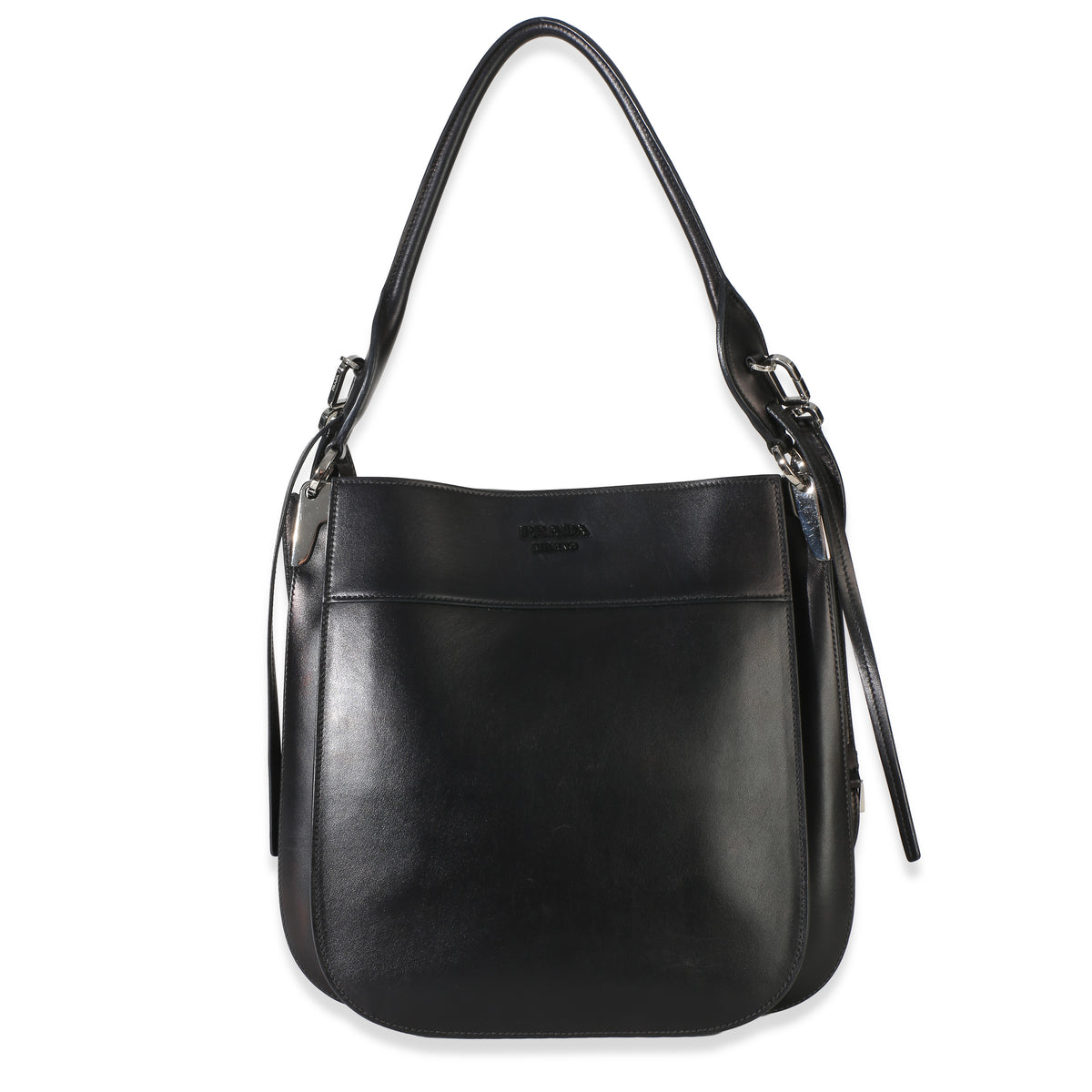 Prada Black Calfskin City Small Margit Bag Handbag id