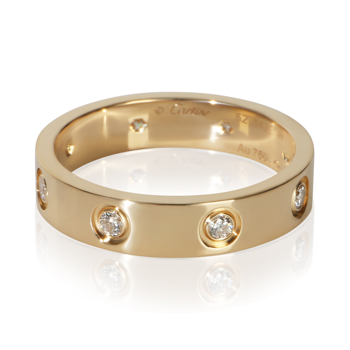 Cartier Yellow Gold Diamond Small Model Love Ring fv