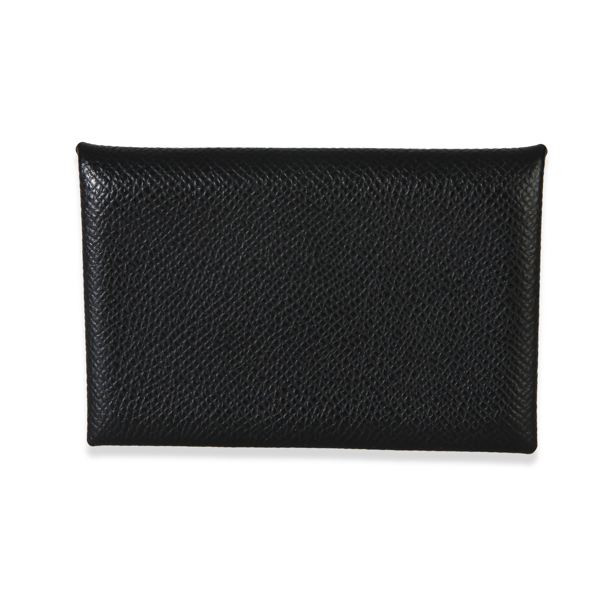 Hermès Black Epsom Calvi Card Holder Wallet id