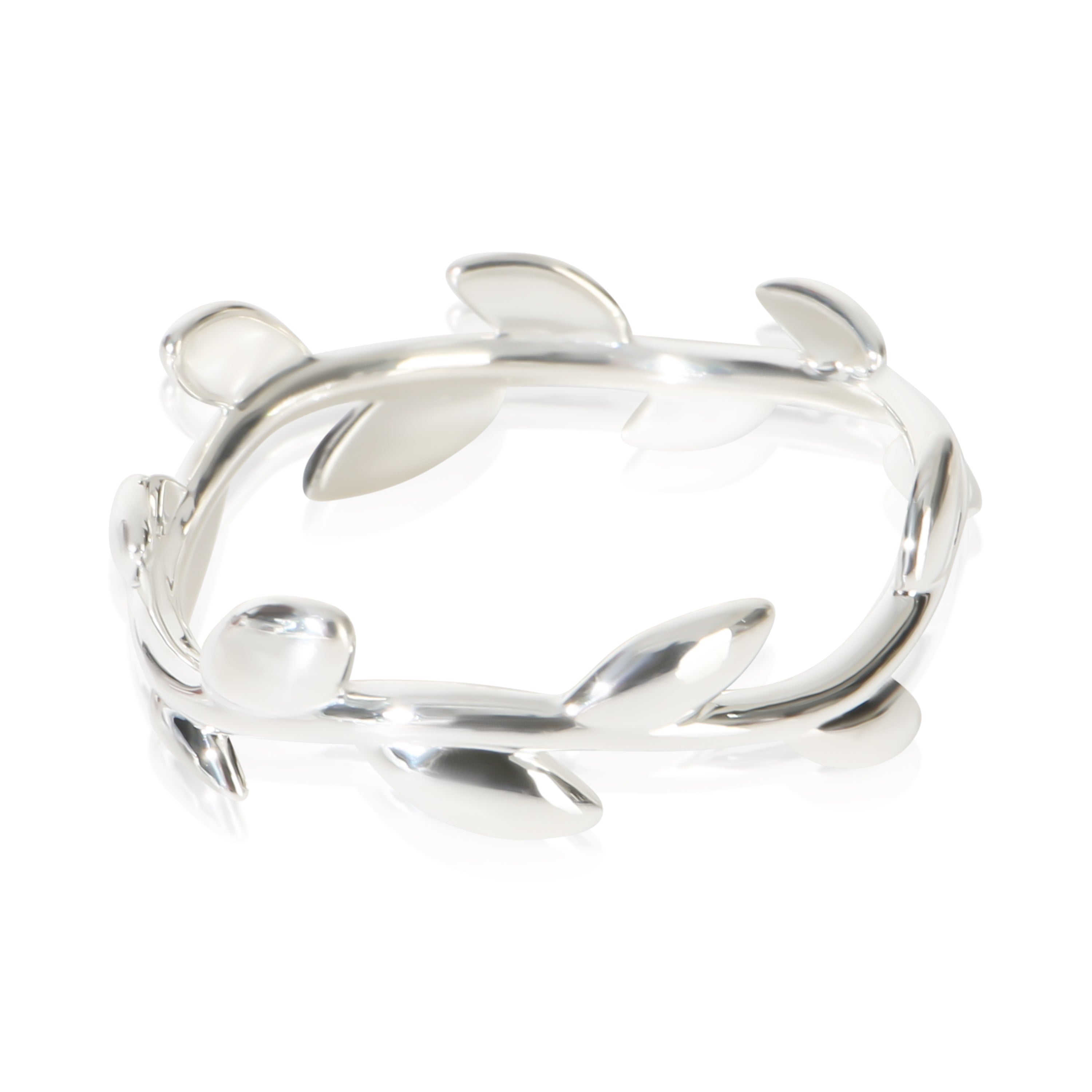 Tiffany & Co. Sterling Silver  Paloma Picasso Olive Leaf Ring fv