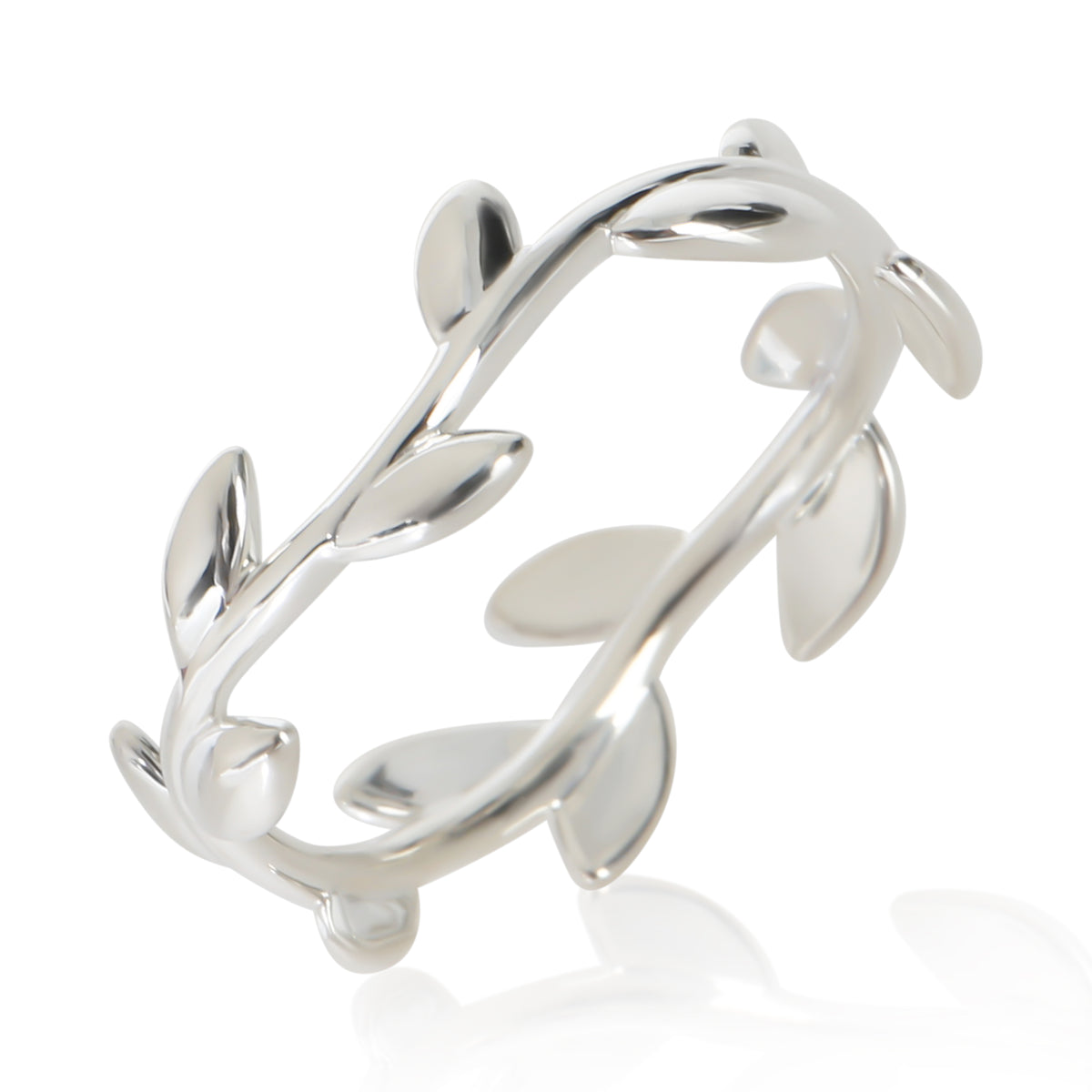 Tiffany & Co. Sterling Silver  Paloma Picasso Olive Leaf Ring 4