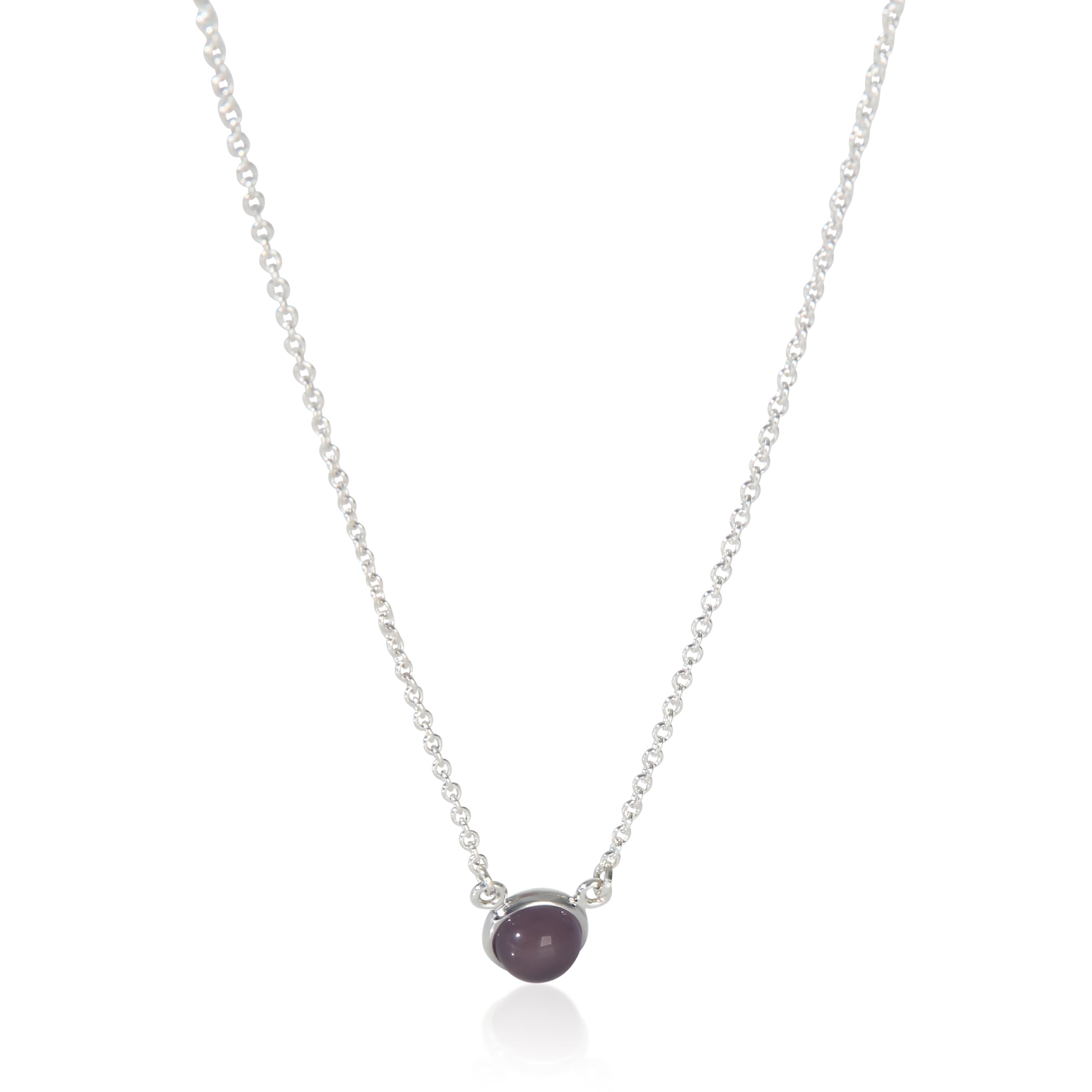 Tiffany & Co. Sterling Silver Chalcedony Elsa Peretti Color By The Yard Pendant fv