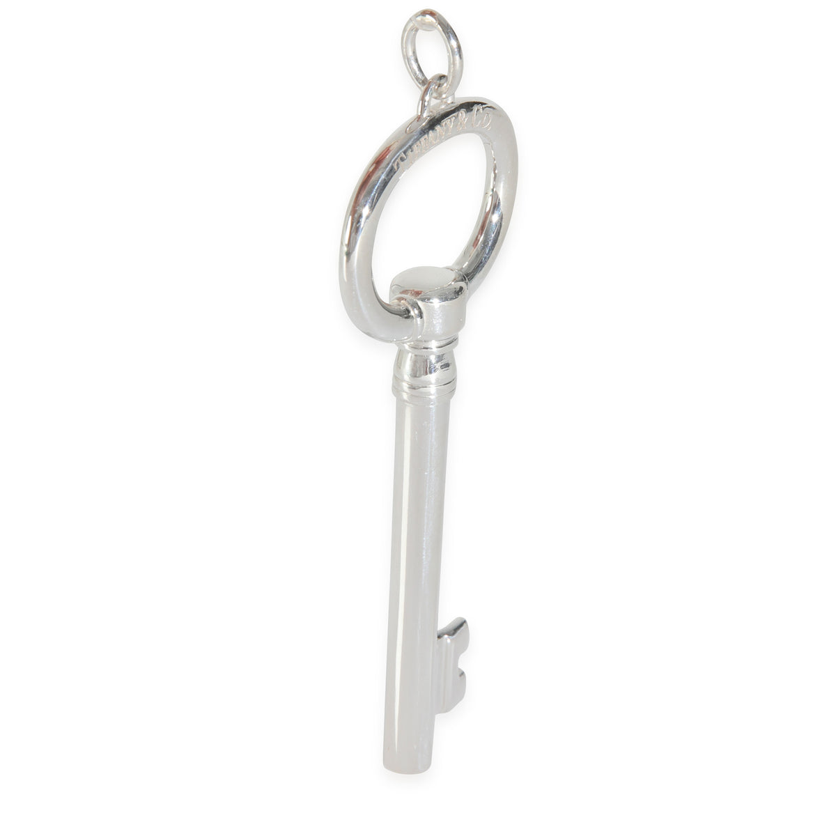 Tiffany & Co. Sterling Silver  Large Oval Key Pendant