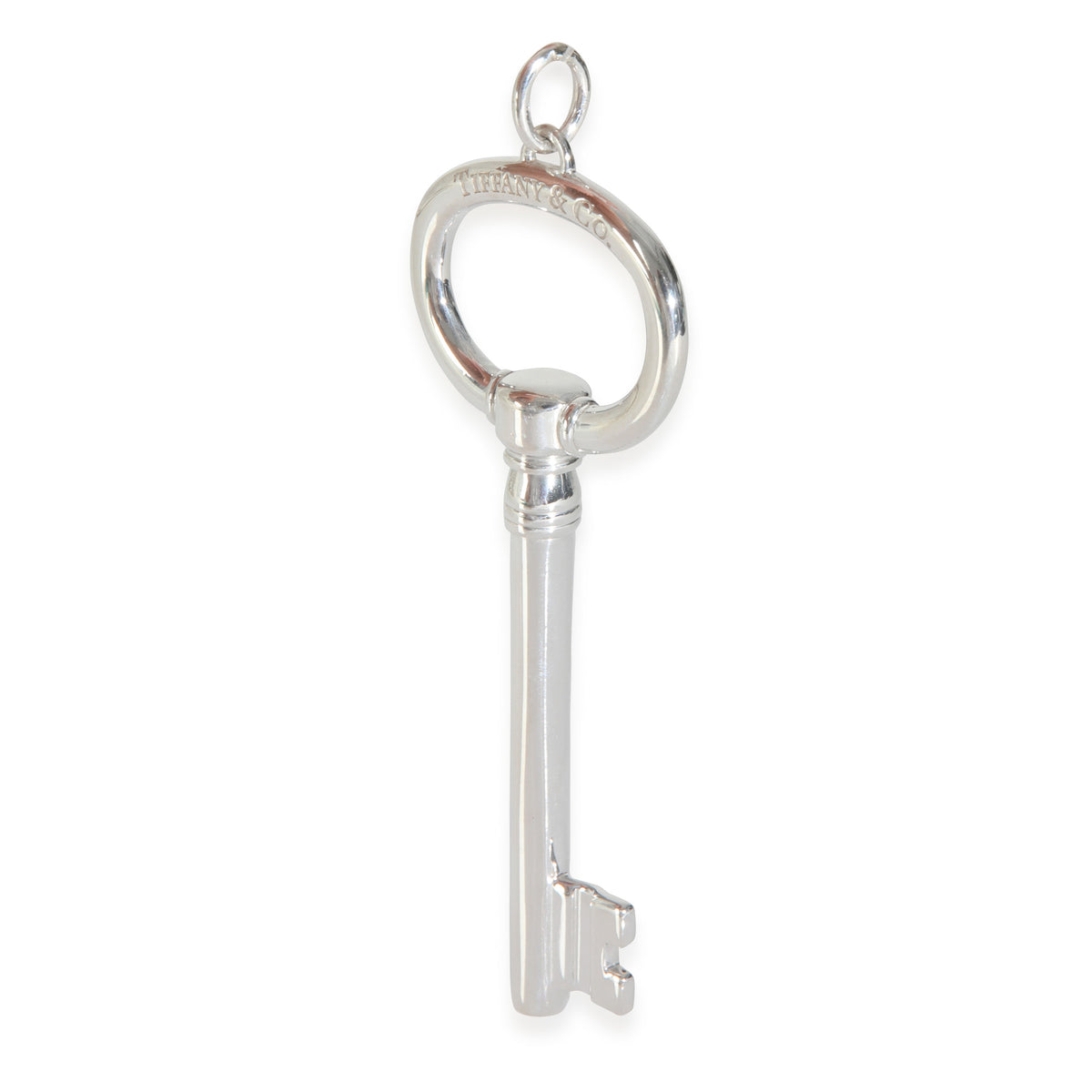 Tiffany & Co. Sterling Silver  Large Oval Key Pendant